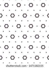 Seamless geometric ornamental vector pattern. Abstract background