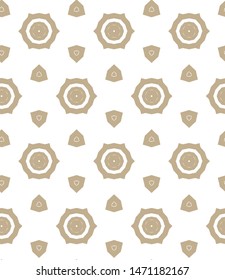 Seamless geometric ornamental vector pattern. Abstract background