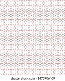 Seamless geometric ornamental vector pattern. Abstract background
