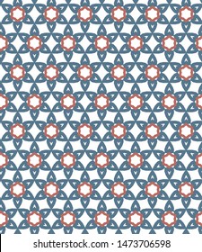 Seamless geometric ornamental vector pattern. Abstract background