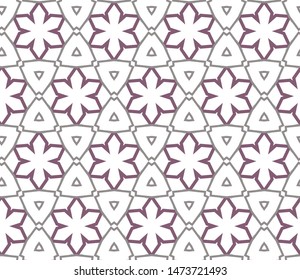 Seamless geometric ornamental vector pattern. Abstract background