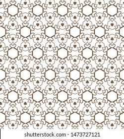 Seamless geometric ornamental vector pattern. Abstract background