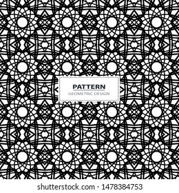 Seamless geometric ornamental vector pattern