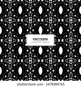 Seamless geometric ornamental vector pattern