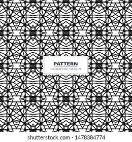 Seamless geometric ornamental vector pattern