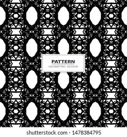 Seamless geometric ornamental vector pattern