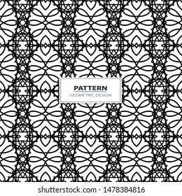 Seamless geometric ornamental vector pattern
