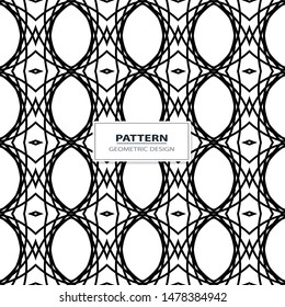 Seamless geometric ornamental vector pattern