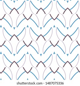 Seamless geometric ornamental vector pattern. Abstract background