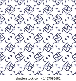 Seamless geometric ornamental vector pattern. Abstract background