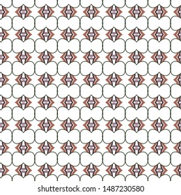 Seamless geometric ornamental vector pattern. Abstract background