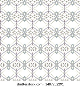 Seamless geometric ornamental vector pattern. Abstract background