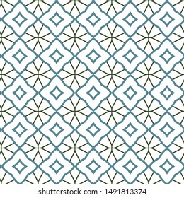 Seamless geometric ornamental vector pattern. Abstract background