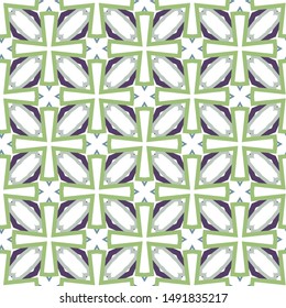 Seamless geometric ornamental vector pattern. Abstract background