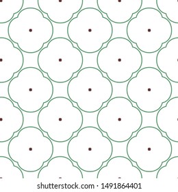 Seamless geometric ornamental vector pattern. Abstract background