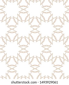 Seamless geometric ornamental vector pattern. Abstract background