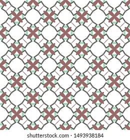 Seamless geometric ornamental vector pattern. Abstract background