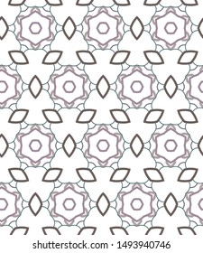 Seamless geometric ornamental vector pattern. Abstract background