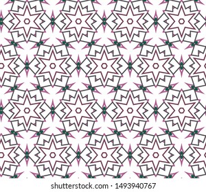 Seamless geometric ornamental vector pattern. Abstract background