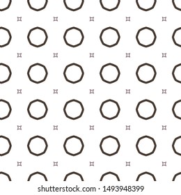 Seamless geometric ornamental vector pattern. Abstract background