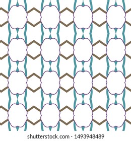 Seamless geometric ornamental vector pattern. Abstract background