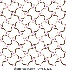 Seamless geometric ornamental vector pattern. Abstract background