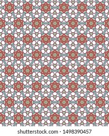 Seamless geometric ornamental vector pattern. Abstract background