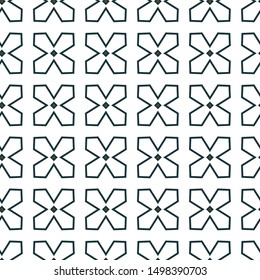 Seamless geometric ornamental vector pattern. Abstract background