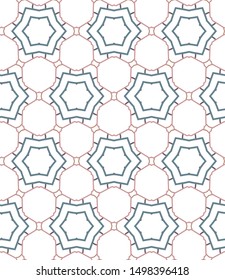 Seamless geometric ornamental vector pattern. Abstract background