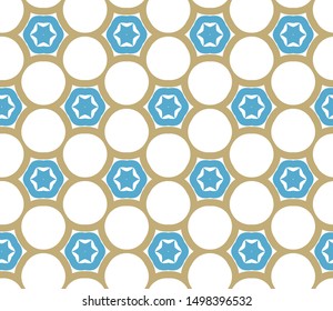 Seamless geometric ornamental vector pattern. Abstract background