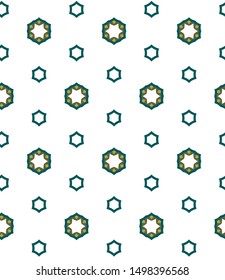 Seamless geometric ornamental vector pattern. Abstract background