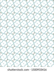 Seamless geometric ornamental vector pattern. Abstract background