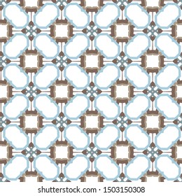 Seamless geometric ornamental vector pattern. Abstract background