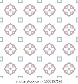 Seamless geometric ornamental vector pattern. Abstract background