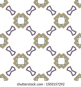 Seamless geometric ornamental vector pattern. Abstract background