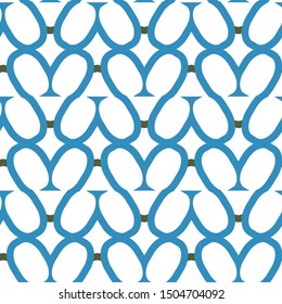 Seamless geometric ornamental vector pattern. Abstract background