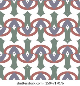 Seamless geometric ornamental vector pattern. Abstract background