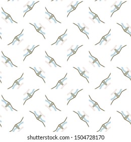 Seamless geometric ornamental vector pattern. Abstract background