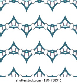 Seamless geometric ornamental vector pattern. Abstract background