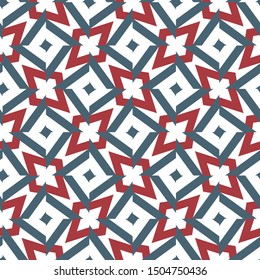 Seamless geometric ornamental vector pattern. Abstract background