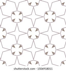 Seamless geometric ornamental vector pattern. Abstract background