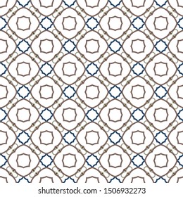 Seamless geometric ornamental vector pattern. Abstract background