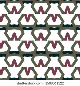 Seamless geometric ornamental vector pattern. Abstract background