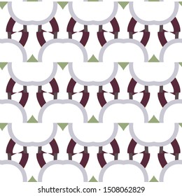 Seamless geometric ornamental vector pattern. Abstract background