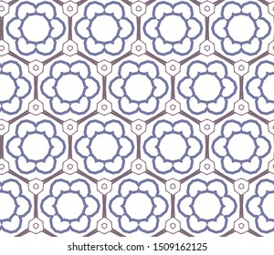 Seamless geometric ornamental vector pattern. Abstract background