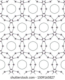 Seamless geometric ornamental vector pattern. Abstract background