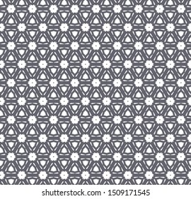 Seamless geometric ornamental vector pattern. Abstract background