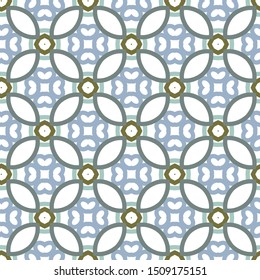 Seamless geometric ornamental vector pattern. Abstract background
