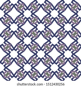 Seamless geometric ornamental vector pattern. Abstract background