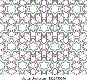 Seamless geometric ornamental vector pattern. Abstract background